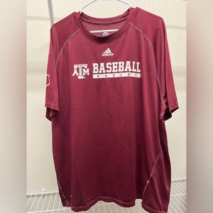 Men’s Adidas Texas A&M Baseball Athletic Tee - XL